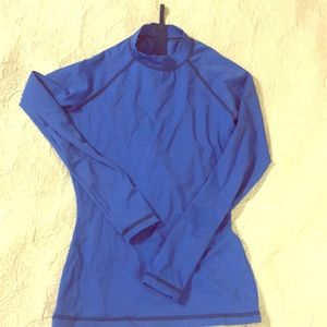 Blue rash guard